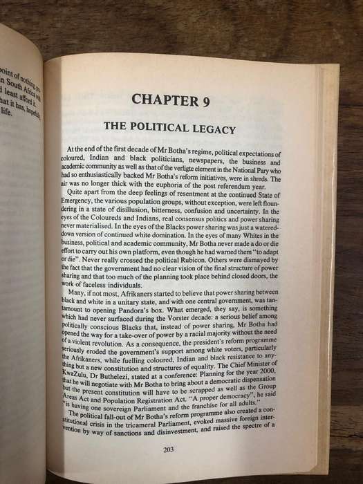 PW Botha The Last Betrayal - Escel Rhoodie (Hardcover with dj)