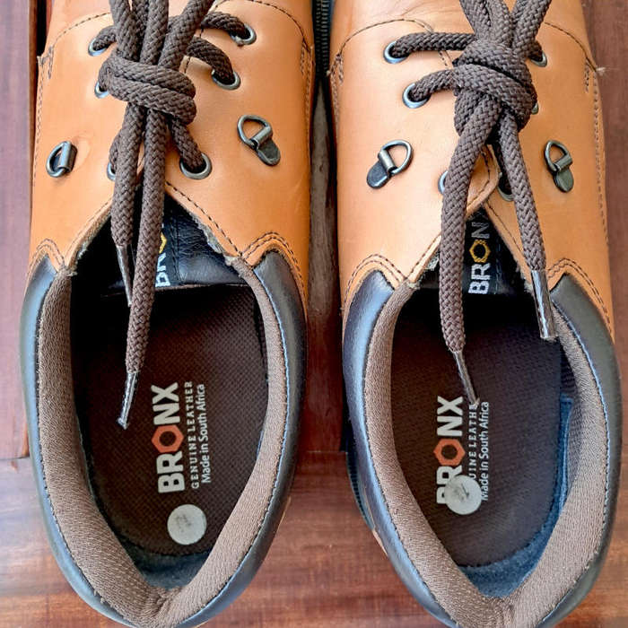 BRONX LEATHER TRAP TAN LACE UPS
