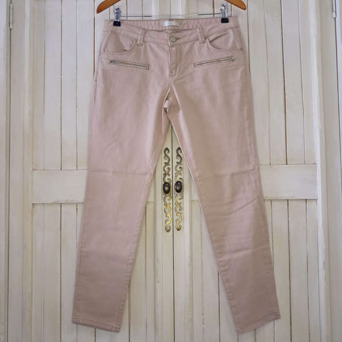 PROMOD LOW-RISE SKINNY FIT JEANS - DUSTY PINK