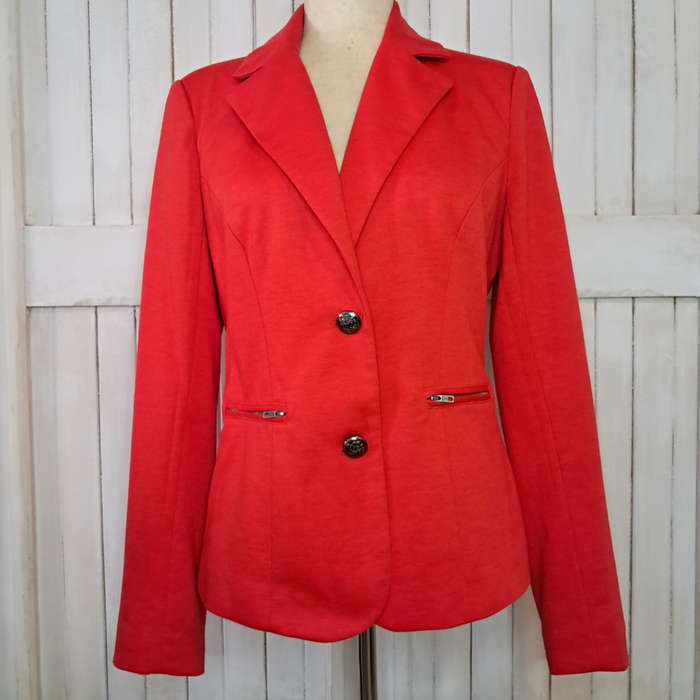 BLAZER WITH MILITARY STYLE BUTTONS - ORANGE