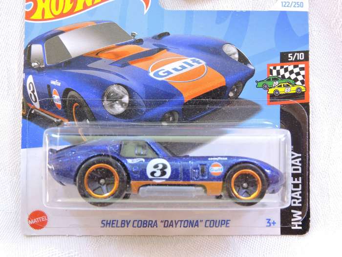 Hot Wheels SHELBY COBRA "DAYTONA" COUPE  ( GULF Blue #3 )