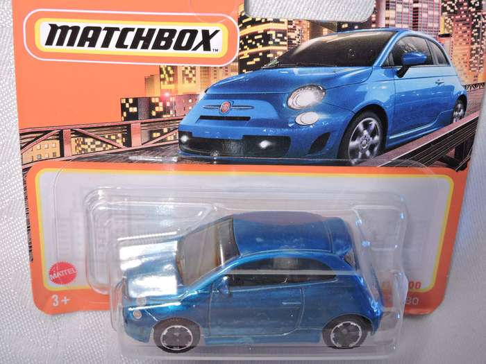 Matchbox FIAT 500 Turbo ( Blue ) 11/100 Like Hot wheels