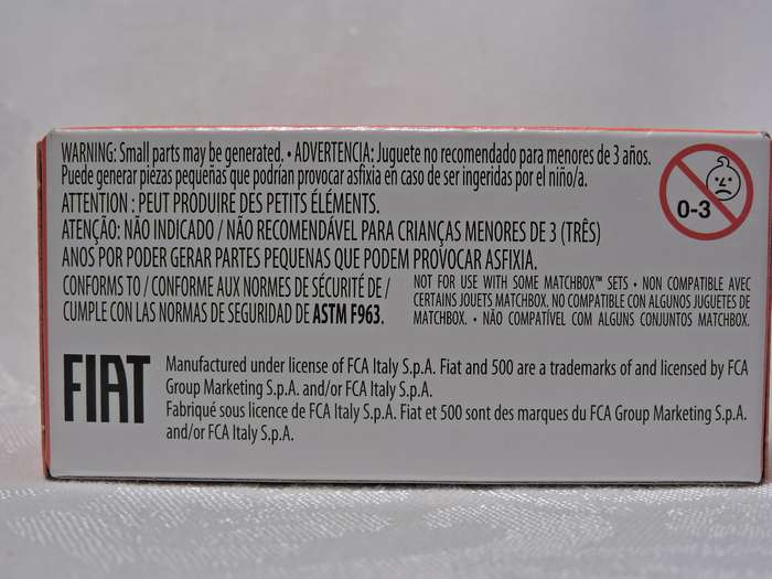 Matchbox FIAT 500 Turbo Mint in sealed box 04/100 ( Red )  Like Hot wheels
