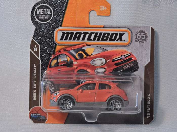 Matchbox FIAT 500 X ( Orange )  Like Hot Wheels