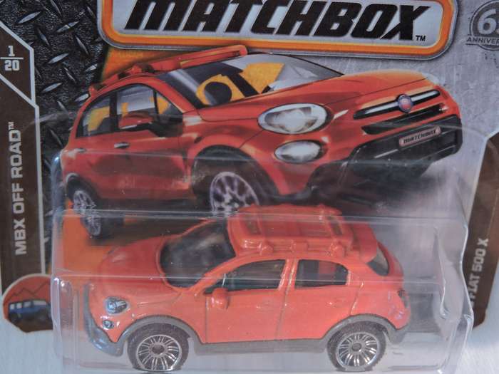 Matchbox FIAT 500 X ( Orange )  Like Hot Wheels
