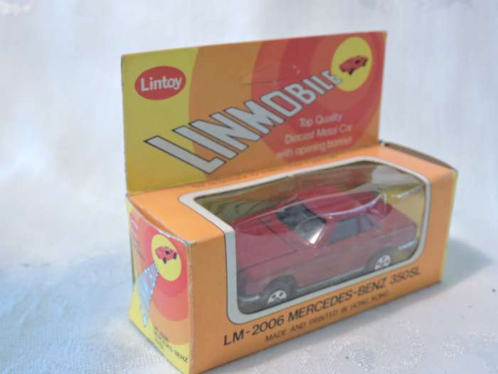 Lintoy MERCEDES BENZ 350SL ( Red ) MINT IN BOX  like Hot Wheels