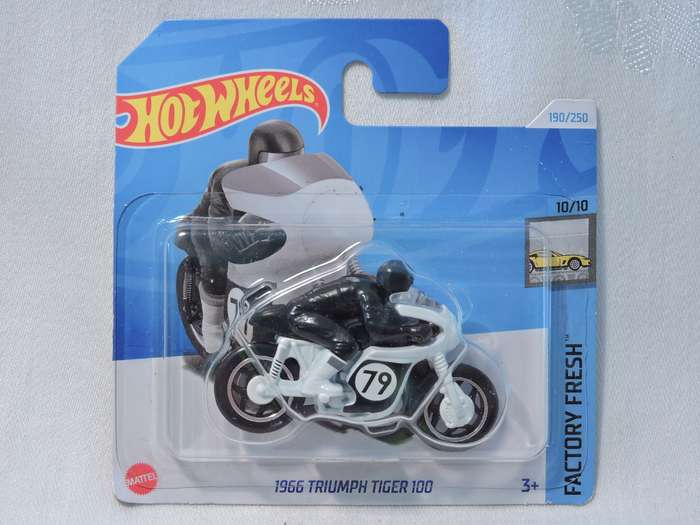 Hot Wheels TRIUMPH TIGER Motorcycle 1966 ( Blue )