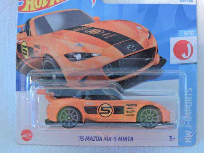 Hot Wheels MAZDA MX-5 MIATA Cabriolet ( Orange #5 )