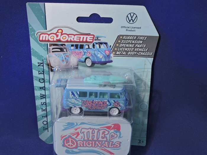 Majorette VW VOLKSWAGEN Kombi T1 " The Originals" ( Love Peace & Music ) like Hot Wheels