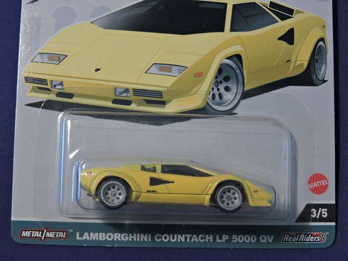 Hot Wheels LAMBORGHINI COUNTACH LP 5000 QV  Supercar  Car Culture premium 3/5 ( Yellow )