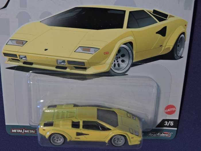 Hot Wheels LAMBORGHINI COUNTACH LP 5000 QV  Supercar  Car Culture premium 3/5 ( Yellow )