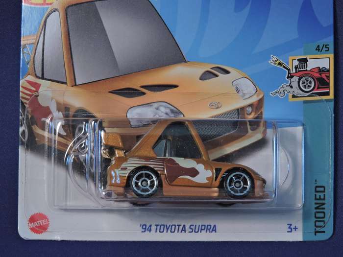 Hot Wheels TOYOTA SUPRA  ( Gold  )  Tooned  FAST & FURIOUS