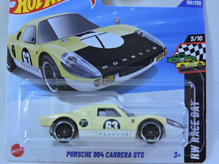 Hot Wheels Porsche 904 carrera GTS ( Yellow #63 )