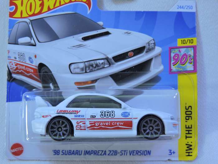 Hot Wheels SUBARU IMPREZA 22B-STi VERSION ( White )