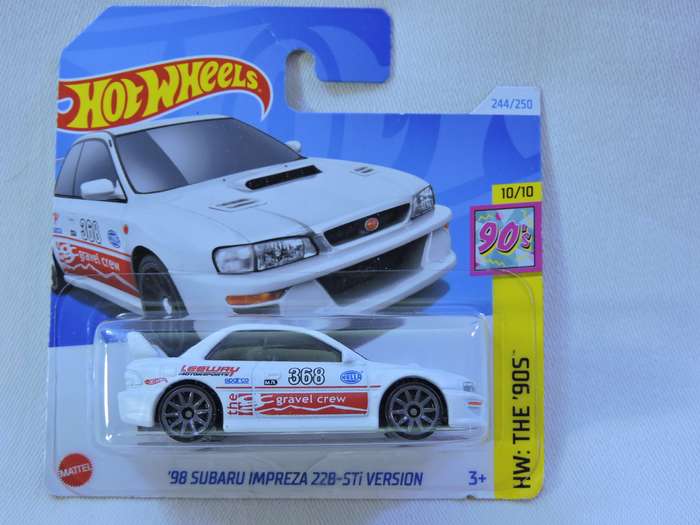 Hot Wheels SUBARU IMPREZA 22B-STi VERSION ( White )