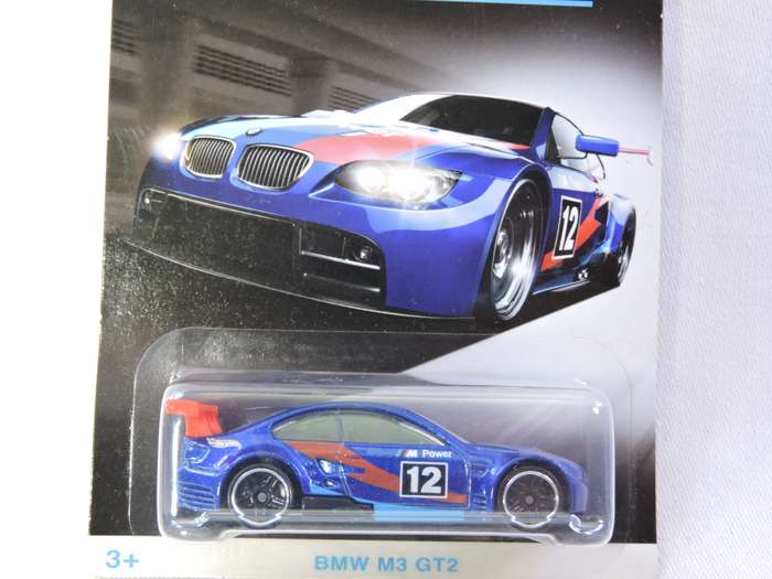 Hot Wheels BMW M3 GT2  ( Blue #12 ) Long Card