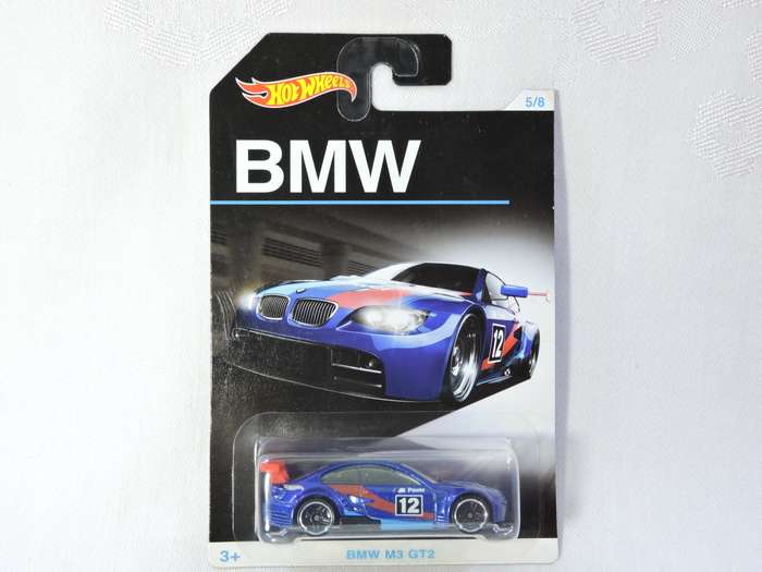 Hot Wheels BMW M3 GT2  ( Blue #12 ) Long Card
