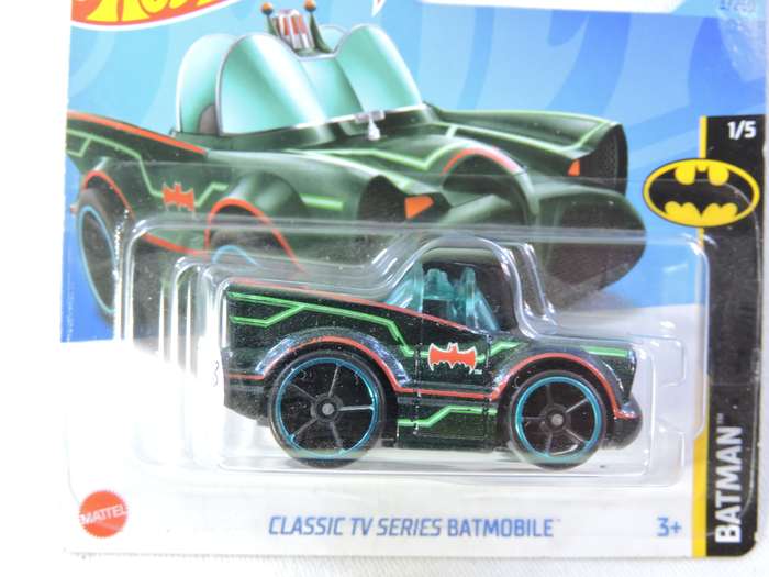 Hot Wheels Classic TV Series Batmobile Batman  TOONED ( Black Green pin stripes )