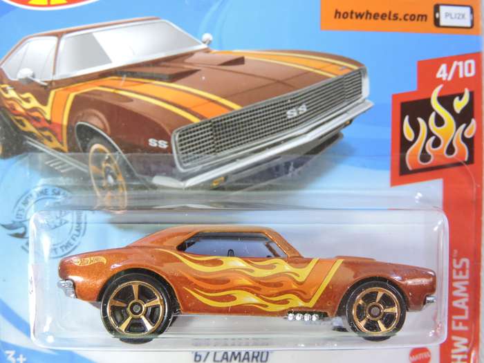 Hot Wheels CHEVY CHEVROLET Camaro (  Bronze with flames ) Awesome model