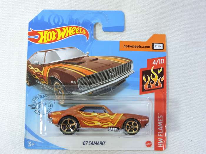 Hot Wheels CHEVY CHEVROLET Camaro (  Bronze with flames ) Awesome model