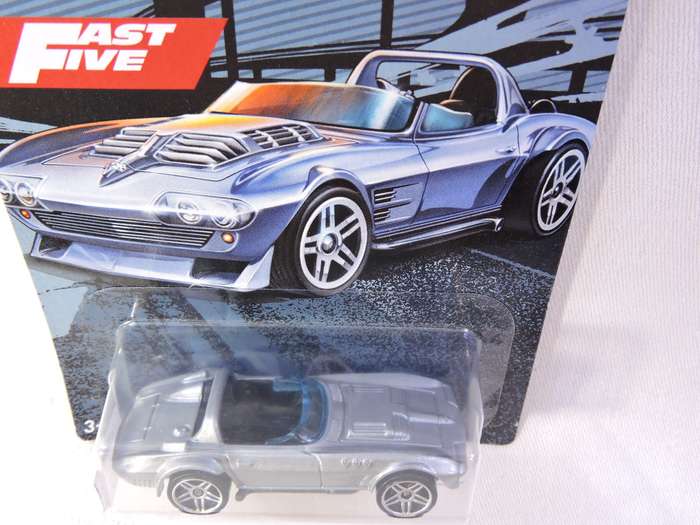 Hot Wheels CHEVY CHEVROLET Corvette Grand Sport ( Silver )  Fast & Furious Long Card 5/5