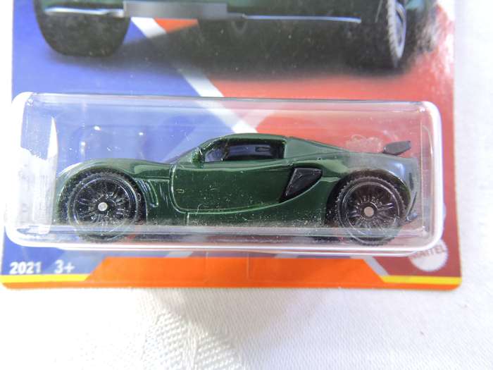 Matchbox LOTUS EXIGE ( Bottle Green ) UK 4/12 Long Card  Like Hot Wheels