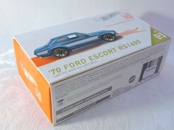 Hot Wheels FORD ESCORT RS1600  ( Limited id collectable  ) Sealed Box.