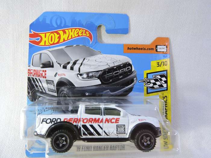 Hot Wheels FORD Ranger Raptor Pickup Bakkie ( White. Ford Performance )
