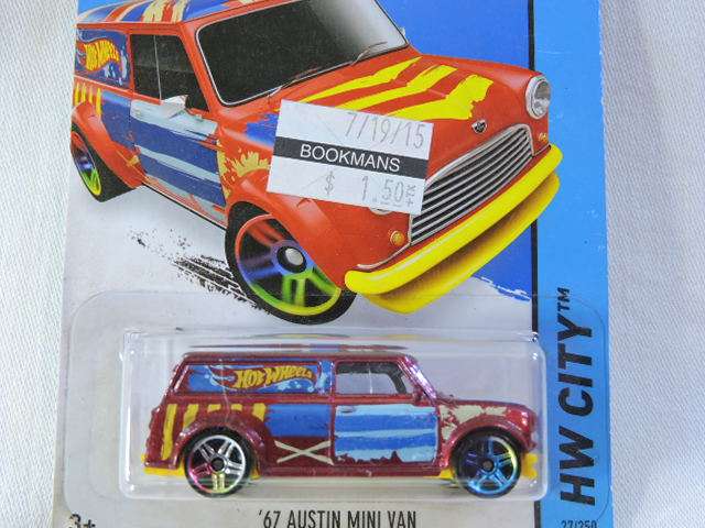 Hot Wheels  AUSTIN MINI VAN ( Union Jack ) Long Card
