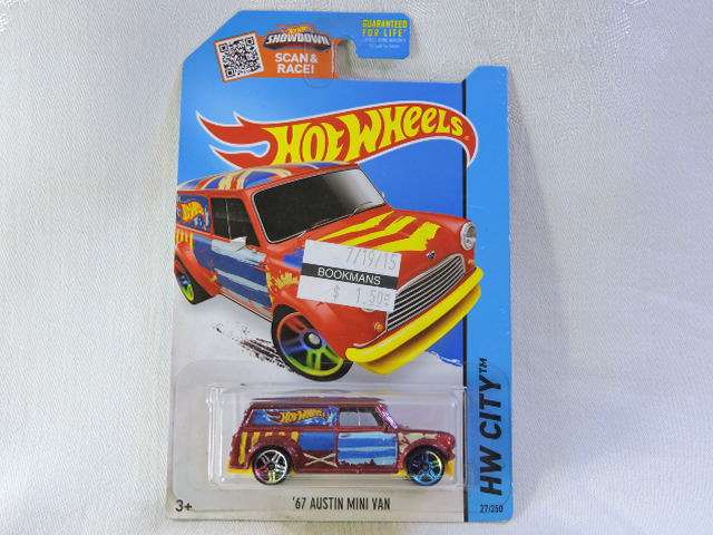 Hot Wheels  AUSTIN MINI VAN ( Union Jack ) Long Card