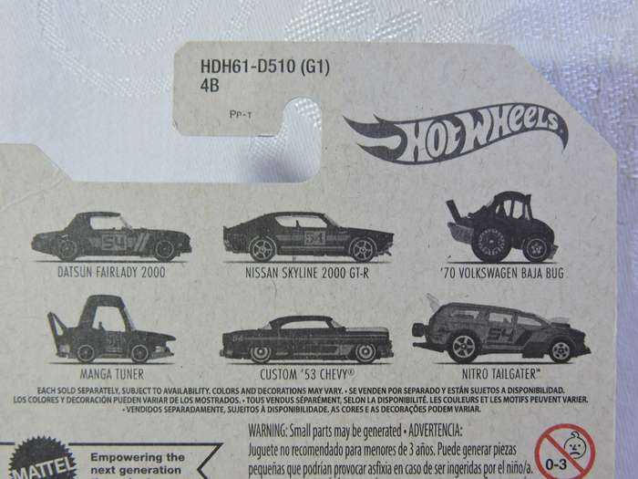 Hot Wheels DATSUN Fairlady Z ( Blue/purple #54 ) Like NISSAN  Long Card