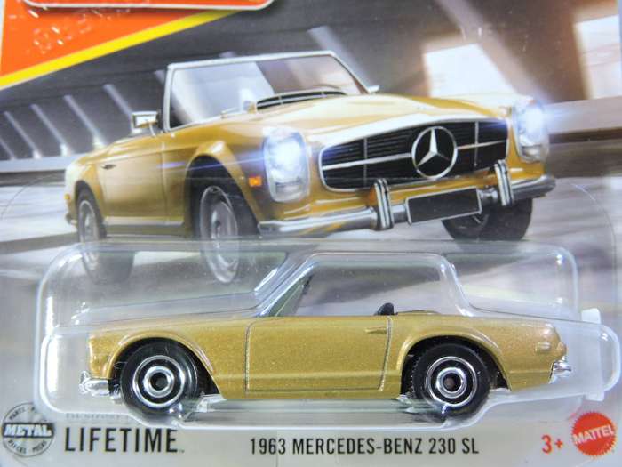 Matchbox MERCEDES BENZ 230 SL Pagoda  ( Gold ) 46/125  Like Hot Wheels