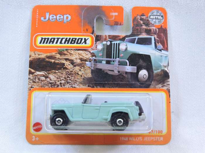 Matchbox JEEP Willys Jeepster ( Teal ) 67/100   Like Hot Wheels