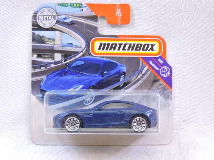 Matchbox JAGUAR F Type Coupe ( Blue ) 52/100   Like Hot Wheels