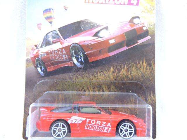 Hot Wheels NISSAN 180 sx Type x ( Red FORZA ) Long card  Like Datsun