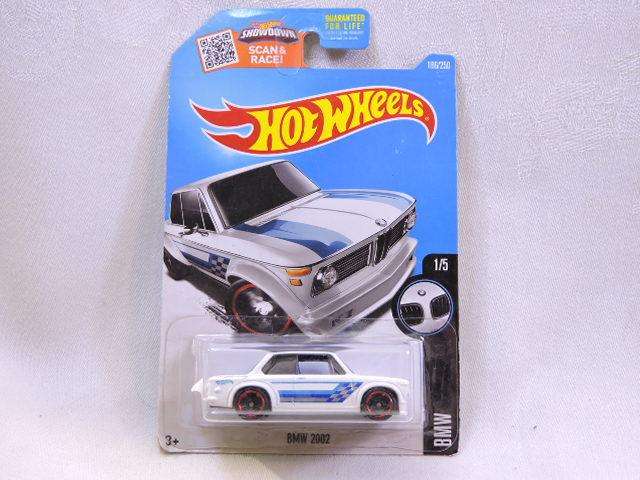 Hot wheels BMW 2002 ( White )  Long Card