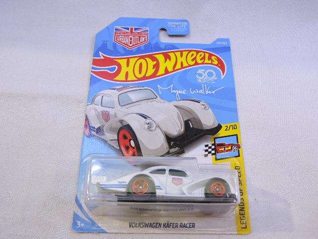 Hot wheels VOLKSWAGEN VW Kafer Racer (  White Mangos Walker ) Long Card