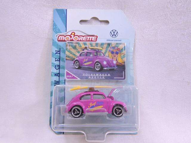 Majorette VOLKSWAGEN VW Beetle ( Pink with Surf Board ) like Hot Wheels