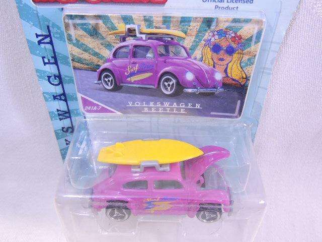 Majorette VOLKSWAGEN VW Beetle ( Pink with Surf Board ) like Hot Wheels