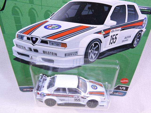 Hot wheels ALFA ROMEO 155 V6 Ti ( White #155 ) Spettacolare Car Culture Full Metal