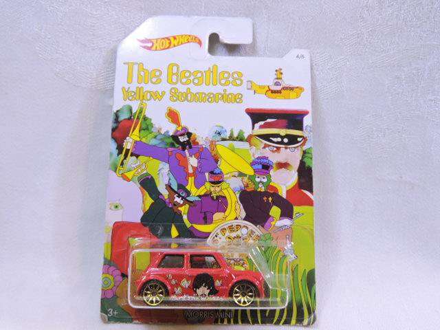 Hot Wheels MORRIS MINI ( The Beatles Yellow Submarine ) Long Card