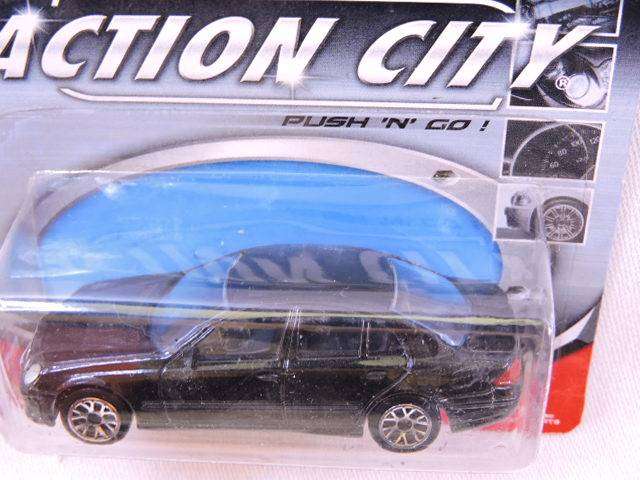 Action City MERCEDES BENZ E55 AMG ( Real Toy Black ) Like Hot Wheels
