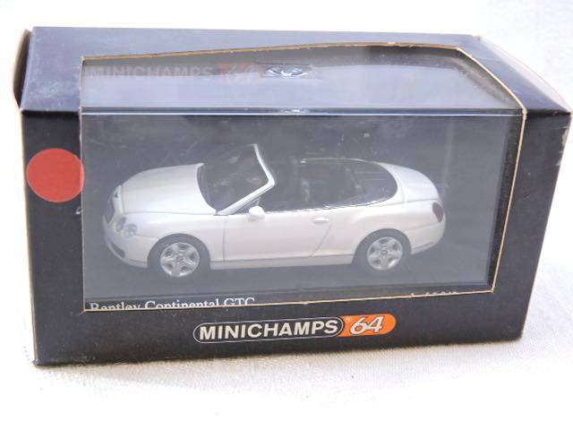 Minichamps BENTLEY CONTINENTAL GT Cabriolet ( White) Paul's Model Art Like Hot Wheels