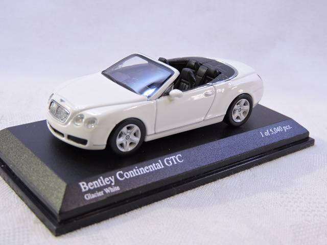 Minichamps BENTLEY CONTINENTAL GT Cabriolet ( White) Paul's Model Art Like Hot Wheels