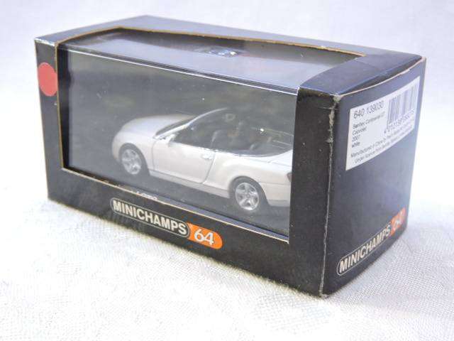 Minichamps BENTLEY CONTINENTAL GT Cabriolet ( White) Paul's Model Art Like Hot Wheels