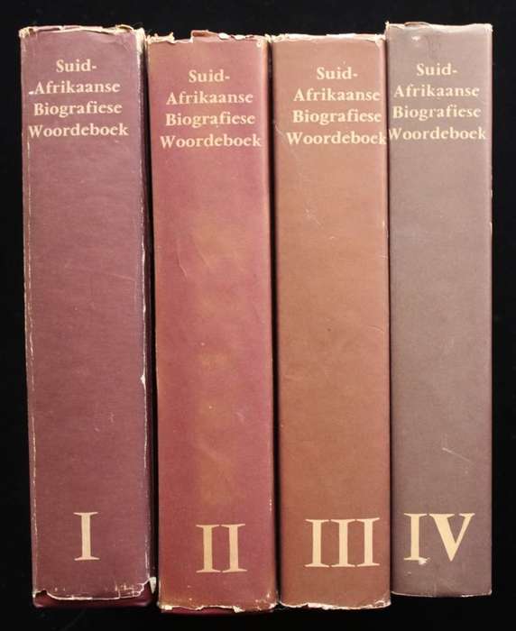 SUID-AFRIKAANSE BIOGRAFIESE WOORDEBOEK - DEEL 1, 2, 3, en 4