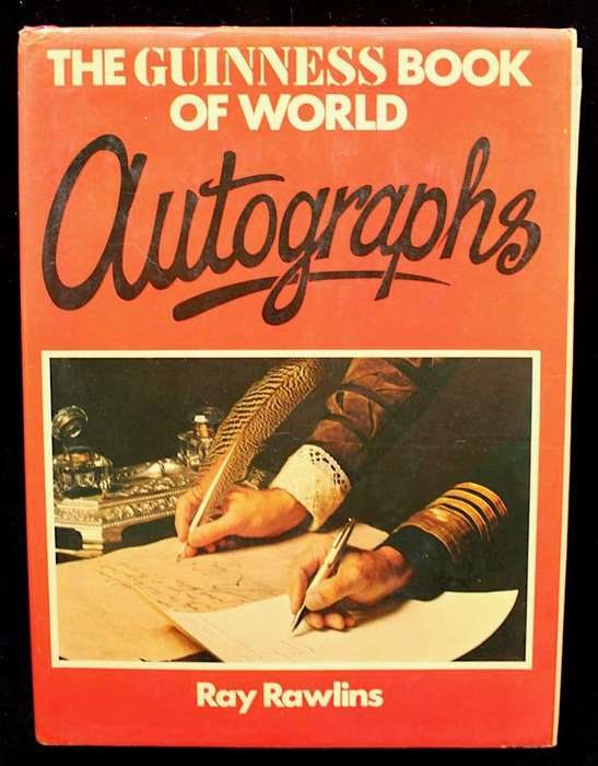 THE GUINNESS BOOK OF WORLD AUTOGRAPHS - RAY RAWLINS