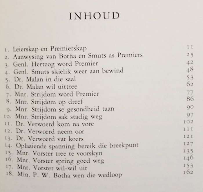 PREMIERSVERKIESINGS SEDERT 1910 - M.C. BOTHA