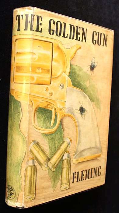 THE MAN WITH THE GOLDEN GUN by Ian Fleming (1965) - VERY GOOD COPY IN UNCLIPPED DJ