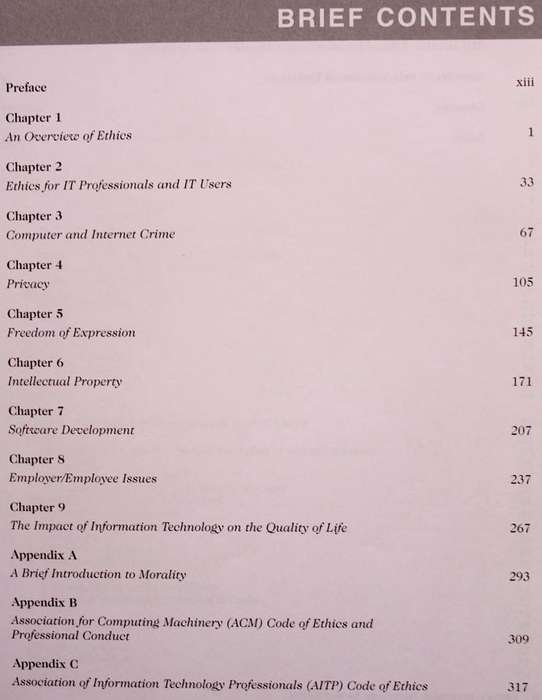 ETHICS IN INFORMATION TECHNOLOGY - GEORGE REYNOLDS